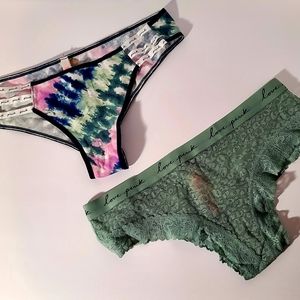 PINK Cheeky Panties NWT 2 Pair